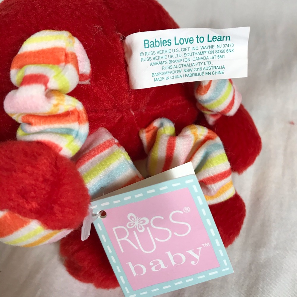 Monkey Baby Gift Set Plush Booties Rattle & Toy - Picture 7 of 8